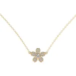 Náhrdelník s diamanty Flower