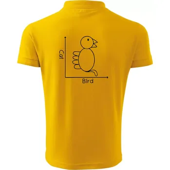 Pánská košile Cat bird diagram - Polokošile pánská Pique Polo 203 - 4XL ( Žlutá )