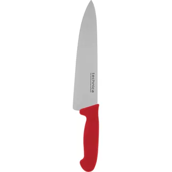 Kuchyňský nůž Šéfkuchařský nůž HACCP 385 mm, černený, hladká čepel | TECHNICA, Silver Line