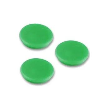 Dekorativní magnet Magnety v plastu - průměr 24 mm, 10 ks, zelené