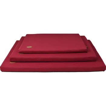 Pelíšek pro psa LAUREN design Matrace pro psy Demi PREMIUM, červená Velikost: 70 x 60 x 3 cm