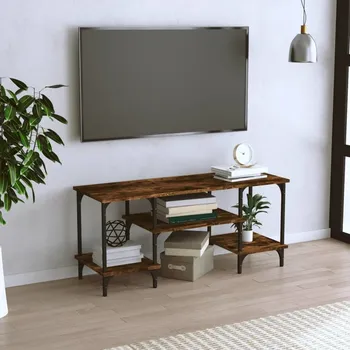 Obývací pokoj vidaXL TV skříňka 102 x 35 x 45,5 cm kompozitní dřevo [826333] Barva: kouřový dub