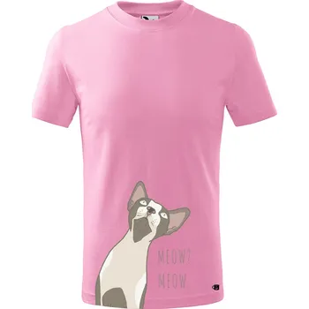 Dětské tričko s potiskem Sphynx Velikost: 110 /4 roky, Barva trička: Růžová