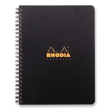 Blok Rhodia Active Notebook - kroužkový blok - A5+, 80 l., čtverečkovaný
