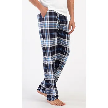 Pánské pyžamo Vienetta MAN Pánské pyžamové kalhoty Bruno Barva: Modrá, Velikost: 4XL