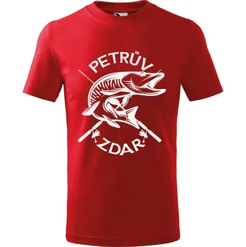 Dětská móda DOBRÝ TRIKO Dětské tričko Petrův zdar Velikost: 134/8 let, Barva: Červená