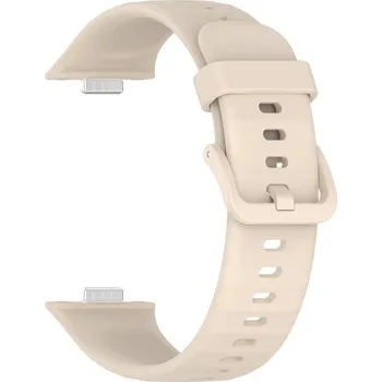 Řemínek na hodinky Silikonový řemínek Ricardo (pro Huawei Watch Fit 3, 4, 4 Pro), béžový