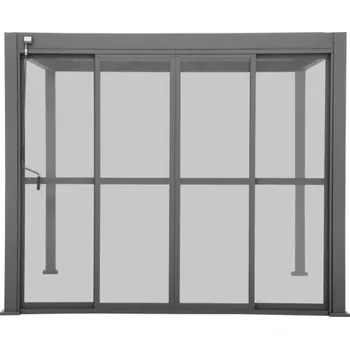 Interiérové dveře Posuvné dveře Mirador Classic, Deluxe pro pergolu 300 cm černé