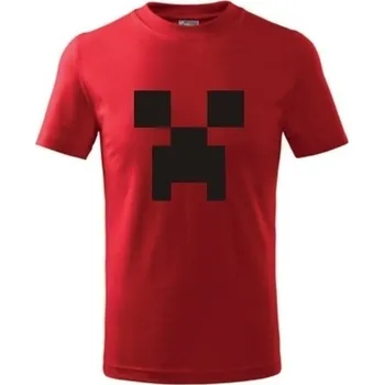 Dětská móda ON-DESIGN Dětské tričko MINECRAFT Velikost: 134 cm/8 let, Barva: červená