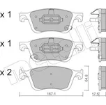 Sada brzdových destiček, kotoučová brzda METELLI 22-1382-0