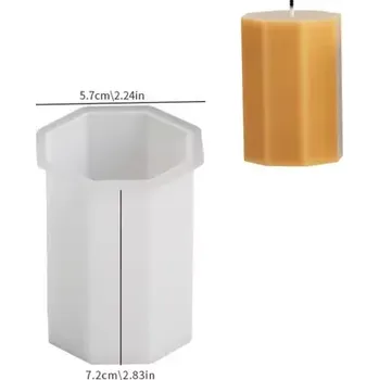 Forma na odlévání Silikonová forma na svíčky - osmihranová základna