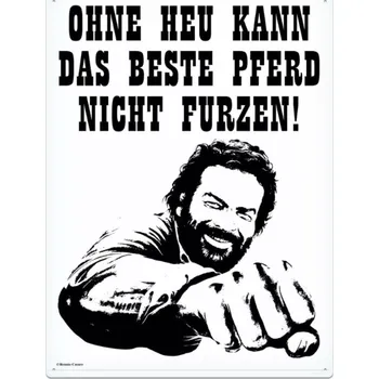 Plakát Bud Spencer a Terence Hill Cedule Bud Spencer Tin Sign Pferd Faust 30x40cm