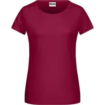 Dámské tričko James&amp;Nicholson Dámské triko JN8007 Wine XS