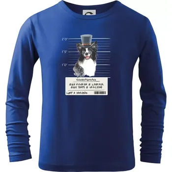 Chlapecké tričko Lump a darebák border kolie - Triko dětské Long Sleeve - 122 cm/6 let ( Královská modrá )