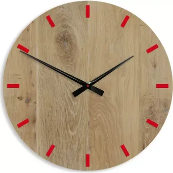 Hodiny Nástěnné hodiny Solo Dab hnědé