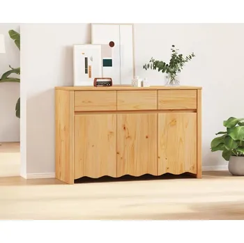 Komoda vidaXL Servírovací skříň se zásuvkou Drammen Dub 114 x 43 x 75,5 cm [42003038]