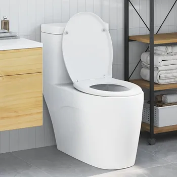 WC sada vidaXL Toaletní prkno Bílá 47 x 37 x 4 cm Duroplast [42002349]