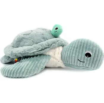 plyšák Ptipotos Plyšová želva velká Savenou mátová (máma s miminkem) 40 cm