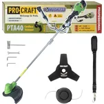 Aku křovinořez Procraft PTA40 | 40V bez baterie, 3 režimy, 300 mm