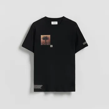 Pánské tričko Reserved - Tričko regular s potiskem - černý - 508EX-99X - 508EX-99X-XXL