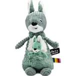 Ptipotos Plyšový klokan Allezou zelený (máma s miminkem) 33 cm