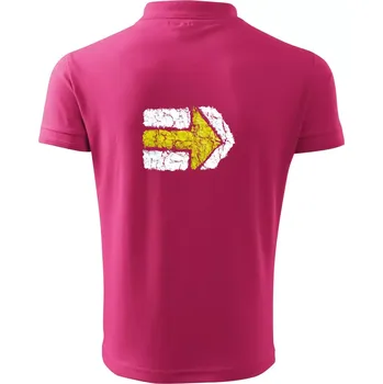 Párová turistická značka žlutá - Polokošile pánská Pique Polo 203 - 5XL ( Purpurová )