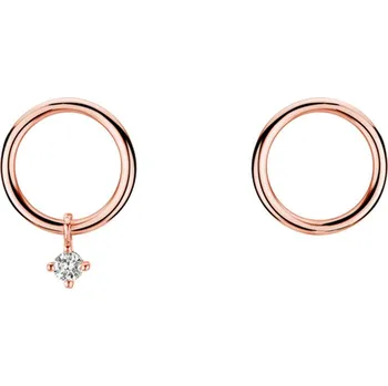 Náušnice Náušnice s diamantem Glossy Luck