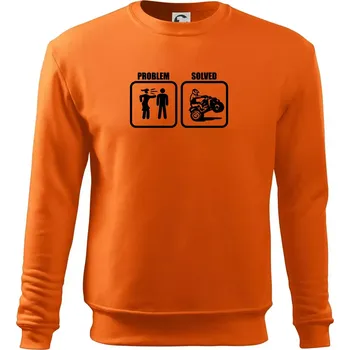 Pánská mikina Problem quad / čtyřkolka - Mikina Essential pánská - 2XL ( Oranžová )