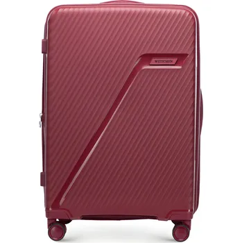 Střední diagonálně pruhovaný polypropylenový kufr | WITTCHEN | 56-3T-502-30