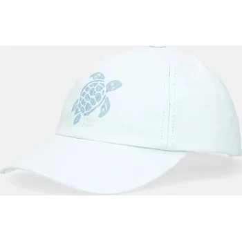 Kšiltovka Lněná kšiltovka Vilebrequin CAMO OMAC1304 modrá 05X, vel. ONE SIZE