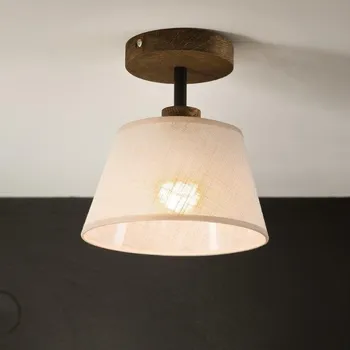 Brilagi - LED Přisazený lustr ANTHONY 1xE14/60W/230V dub ořech/béžová