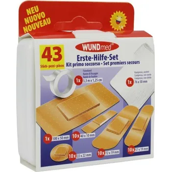 Lékárnička Wundmed náplasti sada První pomoc mix 43ks