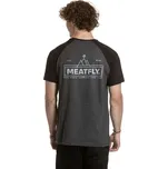 Triko Meatfly Ozzy Raglan, charcoal heather/black 2025 Velikost: M