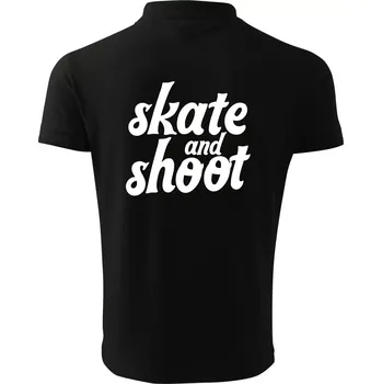 Pánská košile Biatlon skate and shoot - Polokošile pánská Pique Polo 203 - L ( Černá )