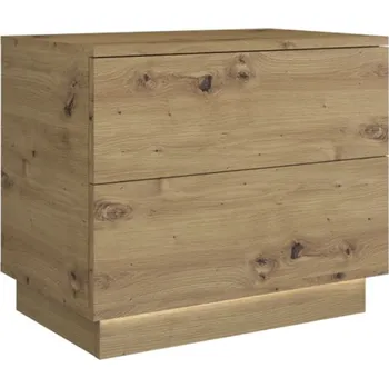 Noční stolek Noční stolek Sela S2 dub artisan včetně led osvětlení