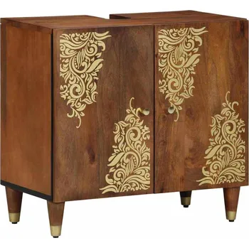 Koupelnový nábytek vidaXL Skříňka pod umyvadlo s úložištěm Medová hnědá 62 x 33 x 58 cm [4018755]