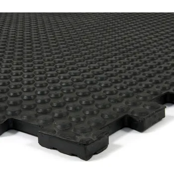 Zátěžová gumová protiúnavová podlaha s bublinkovým efektem - 100 x 100 x 1,7 cm