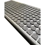 Gumová schodová rohož Octagon s lepícími proužky