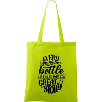 Every empty bottle - Taška bavlněná - 42 x 38 cm ( Limetková )