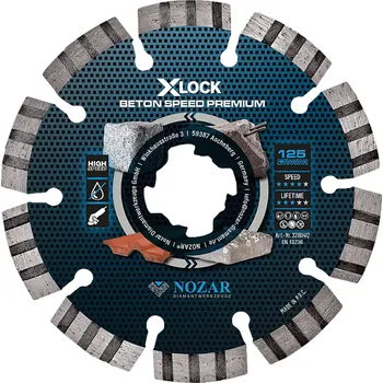 Řezný kotouč Nozar Diamantový řezný kotouč Beton Speed Premium, ø 125 × 2,2 mm, 12250 ot./min. 6680022
