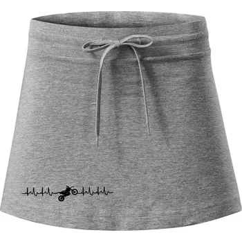 Dámská sukně Enduro EKG - Sportovní sukně - two in one - XL ( Tmavě šedý melír )