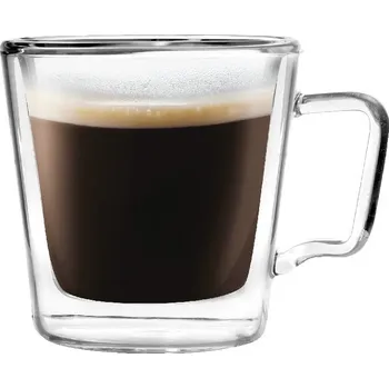 Skleněné hrnky v sadě 2 ks na espresso/dvoustěnné 80 ml Diva – Vialli Design ID_1205372