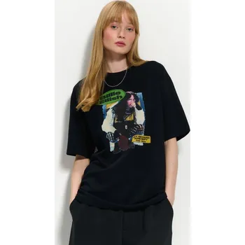 Dámská móda Tričko s&nbsp;potiskem Billie Eilish Hit Me Hard and Soft - L - House - černá - 949GT-99X