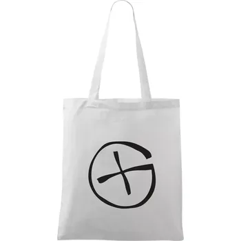 Geocachka - Taška bavlněná - 42 x 38 cm ( Bílá )