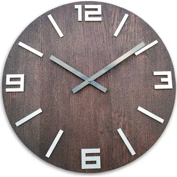 Nástěnné hodiny Dob hnědé