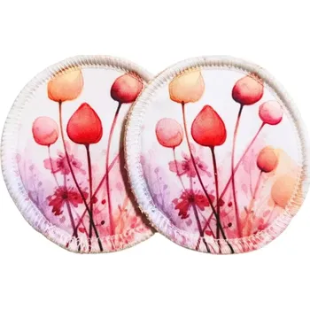 Vložka do podprsenky Breberky BIO vložky do podprsenky (PUL) - Červené lupení