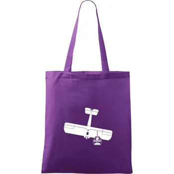 RC letadlo - Taška bavlněná - 42 x 38 cm ( Fialová )