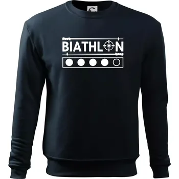 Chlapecké tričko Biathlon terč a hůlky - Mikina Essential dětská - 158 cm/12 let ( Námořní modrá (téměř černá) )