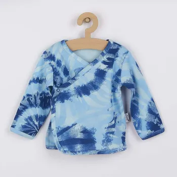 Kojenecká bavlněná košilka Nicol Tomi modrá 56 (0-3m)