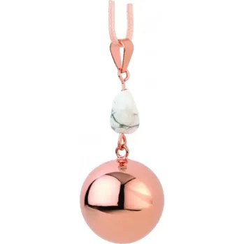 Přívěsek Bola Těhotenská rolnička FANTASY Rose gold marble stone